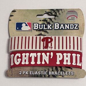 MLB Philadelphia Phillies Wristbands 2Pk